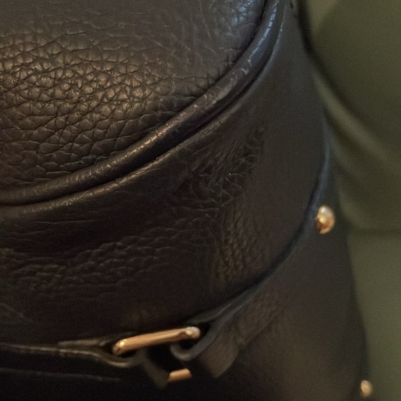 Dooney&bourke Navy Blue Pebbled Leather Tassel Satchel 🔺FIRM🔺 - Picture 7 of 16